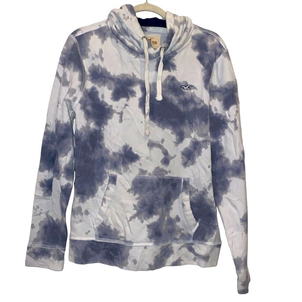 Hollister Tie Dye Cozy Sweatshirt Hoodie M Vintage Y2K Fleece